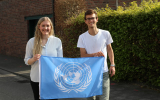 Eva Croon und Paul Klahre vertreten Jugendliche auf der UN-Vollversammlung der Vereinten Nationen.