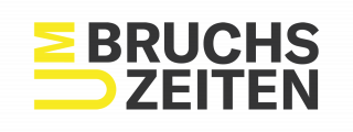 umbruchszeiten logo gelb dunkel web